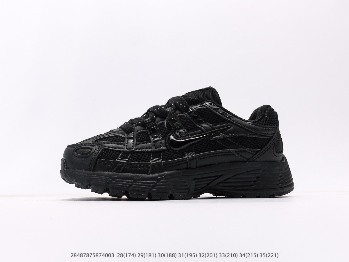 童鞋 耐克Nike P-6000Metallic Silver系列低帮复古老爹风休闲运动舒适慢跑鞋注意：图下方显示为实际脚长，单位毫米[手工测量，可能存在5毫米左右的误差] #28487875874003-选品中心
