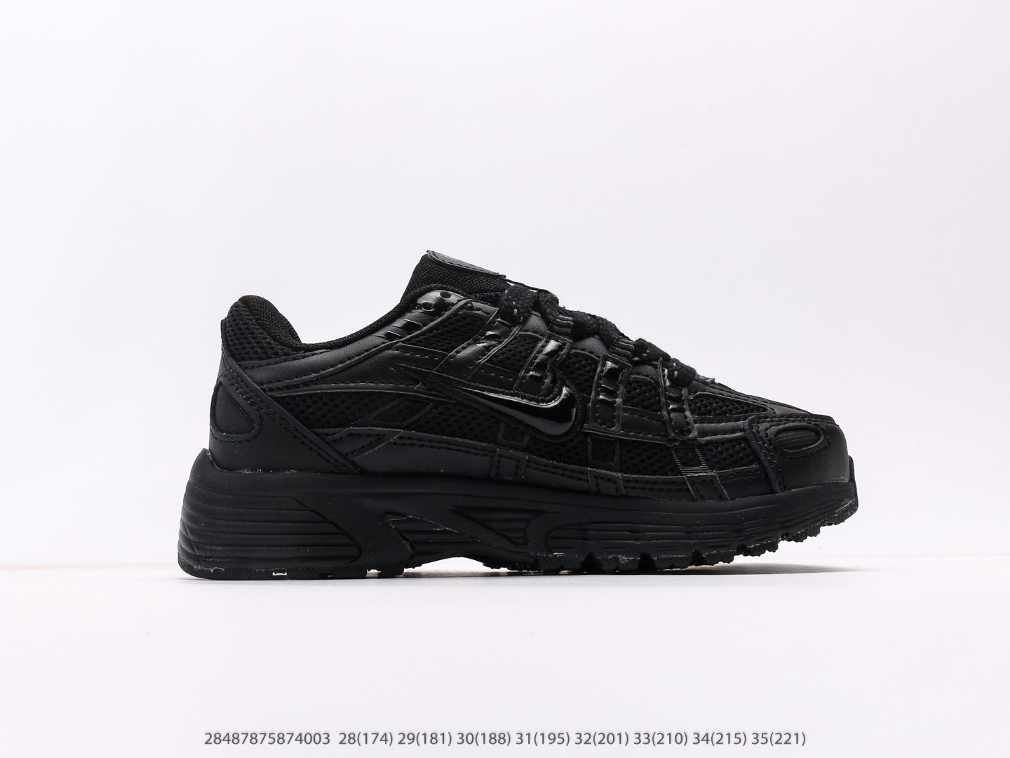 图片[2]-童鞋 耐克Nike P-6000Metallic Silver系列低帮复古老爹风休闲运动舒适慢跑鞋注意：图下方显示为实际脚长，单位毫米[手工测量，可能存在5毫米左右的误差] #28487875874003-选品中心