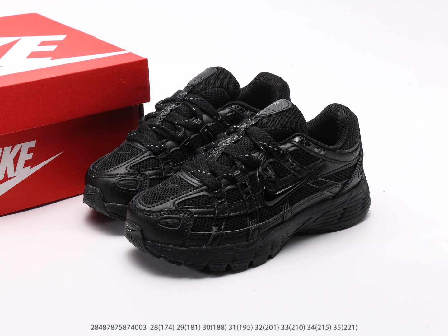 图片[9]-童鞋 耐克Nike P-6000Metallic Silver系列低帮复古老爹风休闲运动舒适慢跑鞋注意：图下方显示为实际脚长，单位毫米[手工测量，可能存在5毫米左右的误差] #28487875874003-选品中心