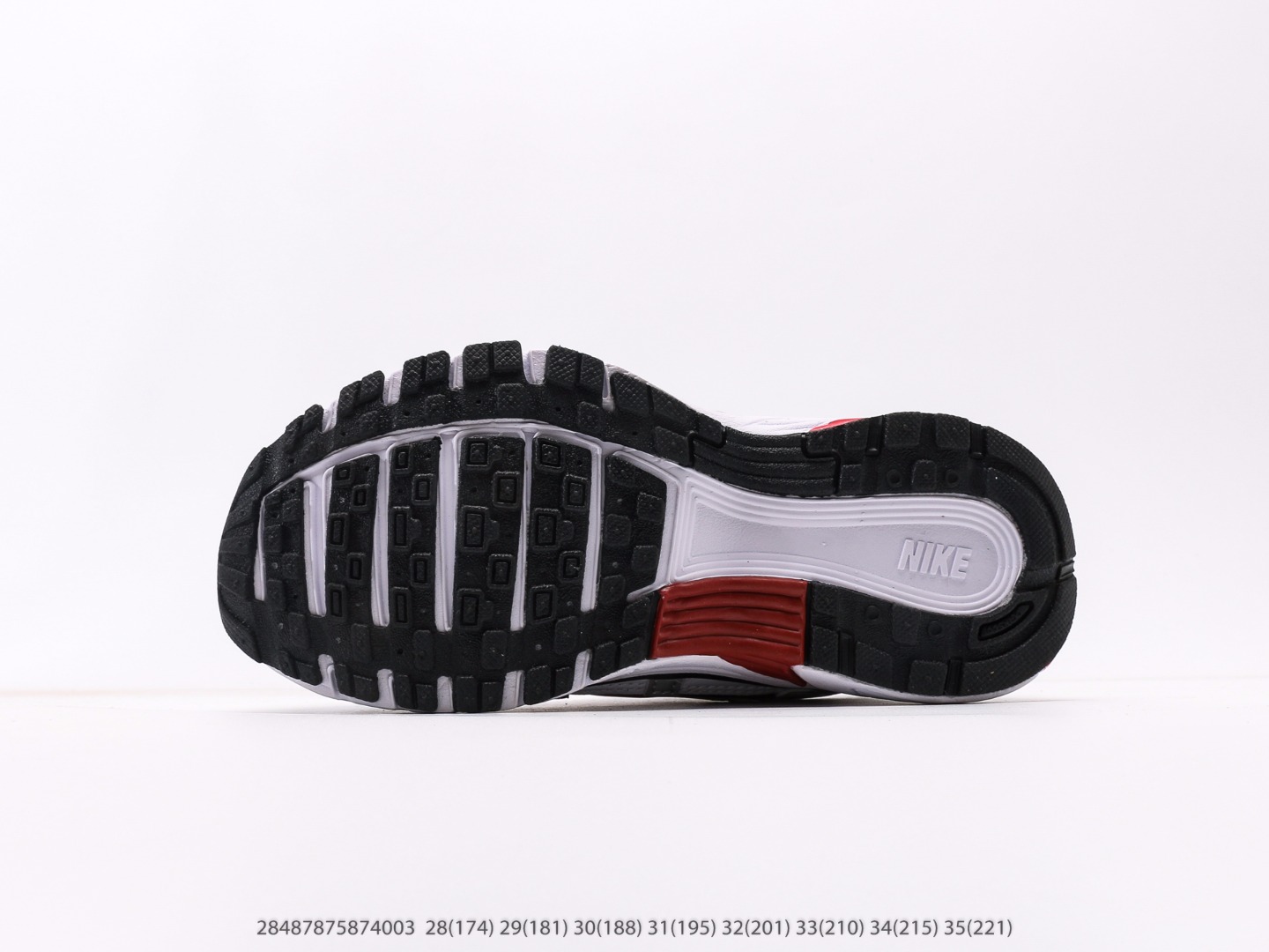 图片[4]-童鞋 耐克Nike P-6000Metallic Silver系列低帮复古老爹风休闲运动舒适慢跑鞋注意：图下方显示为实际脚长，单位毫米[手工测量，可能存在5毫米左右的误差] #28487875874003-选品中心