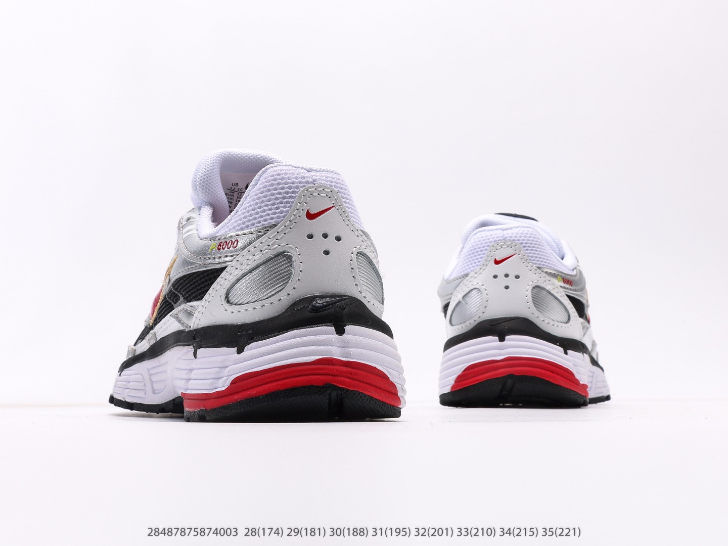 图片[6]-童鞋 耐克Nike P-6000Metallic Silver系列低帮复古老爹风休闲运动舒适慢跑鞋注意：图下方显示为实际脚长，单位毫米[手工测量，可能存在5毫米左右的误差] #28487875874003-选品中心