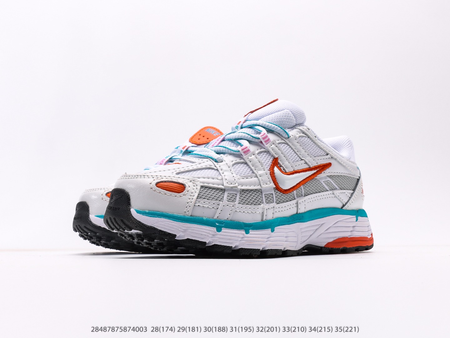 图片[5]-童鞋 耐克Nike P-6000Metallic Silver系列低帮复古老爹风休闲运动舒适慢跑鞋注意：图下方显示为实际脚长，单位毫米[手工测量，可能存在5毫米左右的误差] #28487875874003-选品中心
