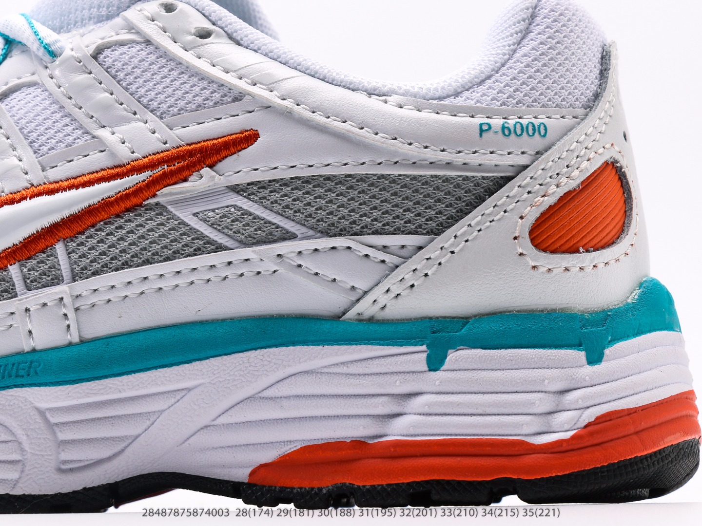 图片[7]-童鞋 耐克Nike P-6000Metallic Silver系列低帮复古老爹风休闲运动舒适慢跑鞋注意：图下方显示为实际脚长，单位毫米[手工测量，可能存在5毫米左右的误差] #28487875874003-选品中心