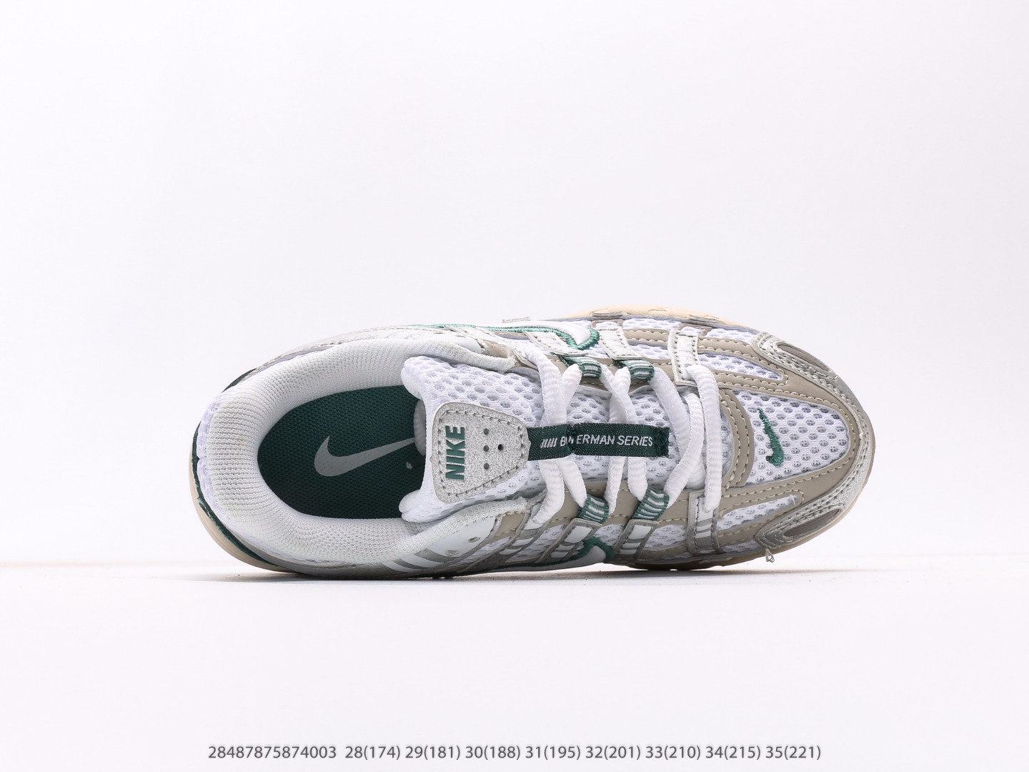 图片[3]-童鞋 耐克Nike P-6000Metallic Silver系列低帮复古老爹风休闲运动舒适慢跑鞋注意：图下方显示为实际脚长，单位毫米[手工测量，可能存在5毫米左右的误差] #28487875874003-选品中心