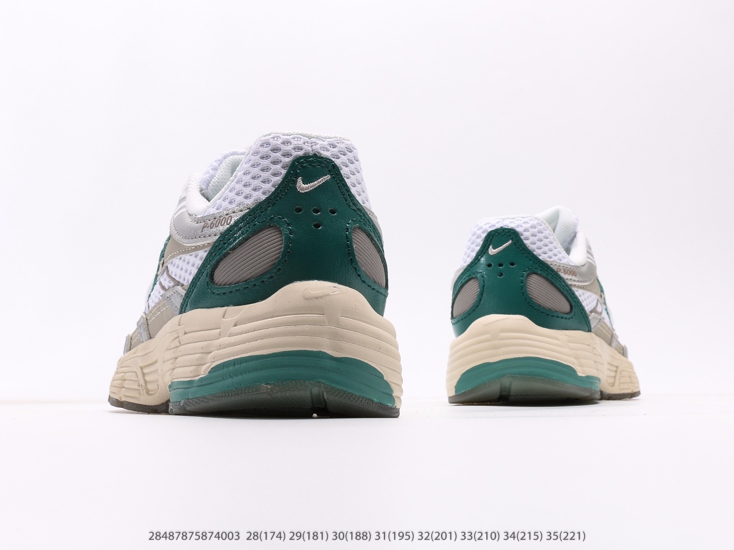 图片[6]-童鞋 耐克Nike P-6000Metallic Silver系列低帮复古老爹风休闲运动舒适慢跑鞋注意：图下方显示为实际脚长，单位毫米[手工测量，可能存在5毫米左右的误差] #28487875874003-选品中心