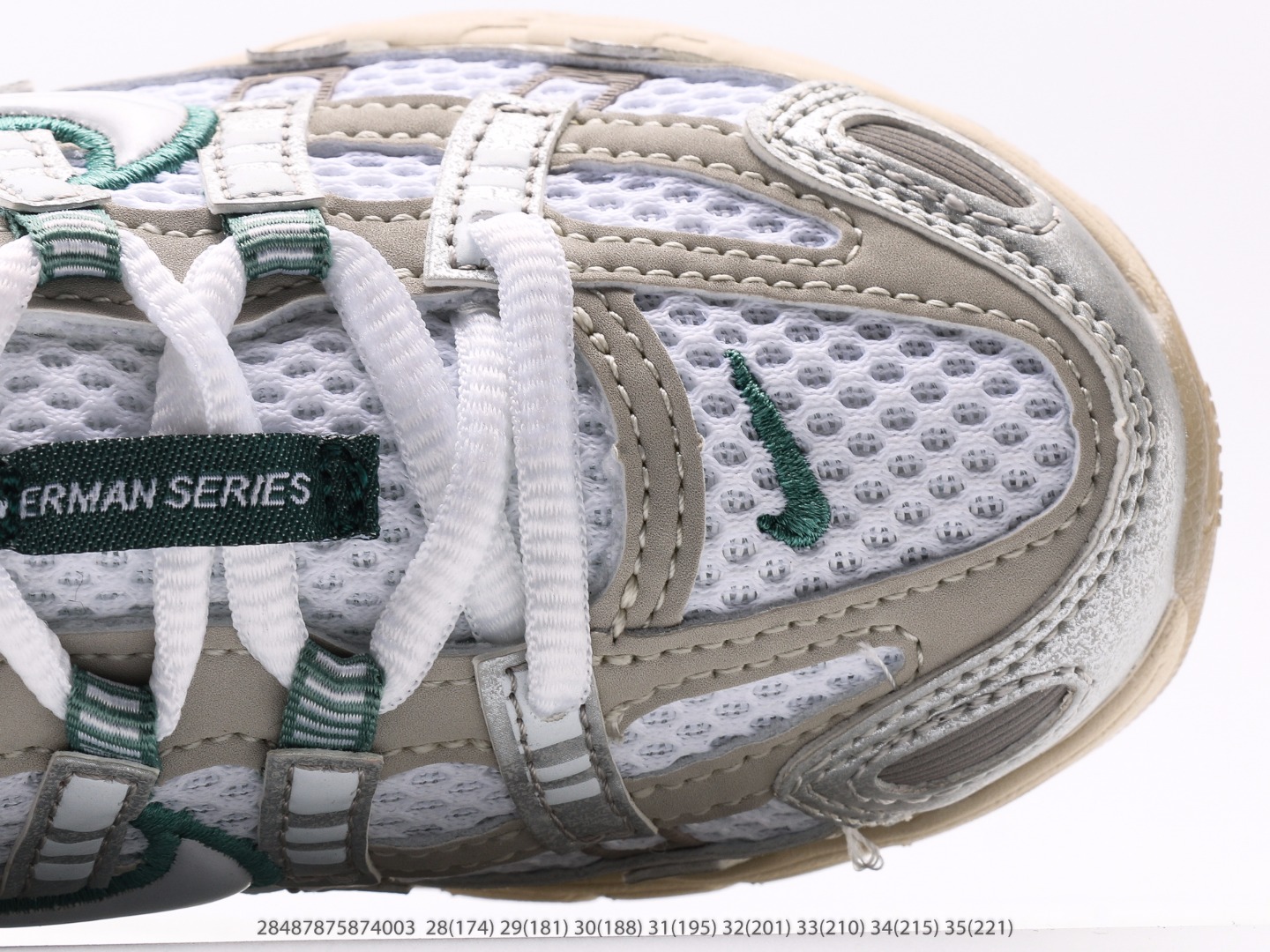 图片[8]-童鞋 耐克Nike P-6000Metallic Silver系列低帮复古老爹风休闲运动舒适慢跑鞋注意：图下方显示为实际脚长，单位毫米[手工测量，可能存在5毫米左右的误差] #28487875874003-选品中心