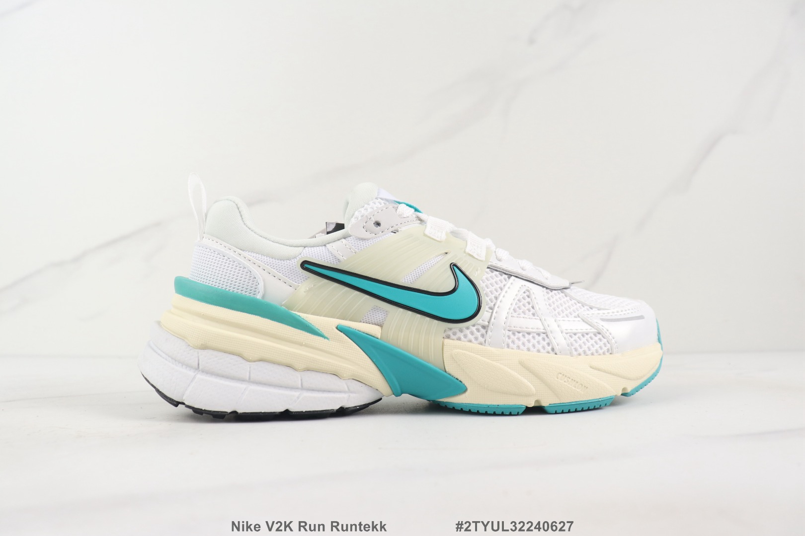 Nike V2K Run Runtekk Summit White Metallic SiLVer' Nike机能减震跑步鞋 织物材质 公司级 真标带半码 Size:36-45码6