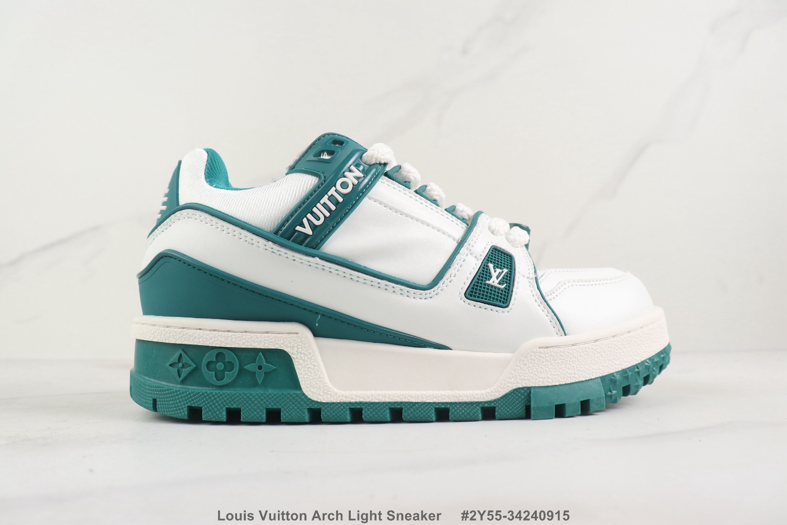 LV Arch Light Sneaker LV低帮休闲鞋 艺术总监 Virgil Abloh 设计的LV手写标识则于侧面彰显品牌格调无胶鞋 牛皮材质馒头鞋 Size:36-46码6