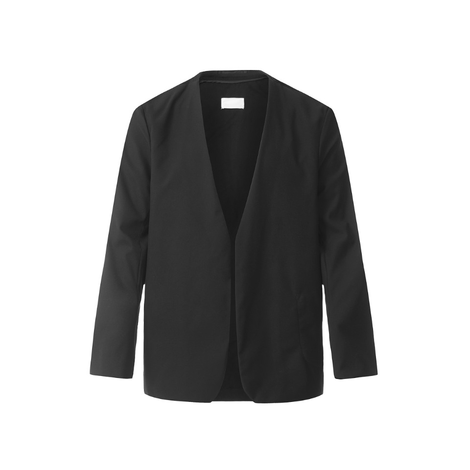 Alternativa de Margiela, estilo Margiela, nuevo modelo 24 MM6, blazer casual sin cuello de mezcla, unisex, chaqueta fin…