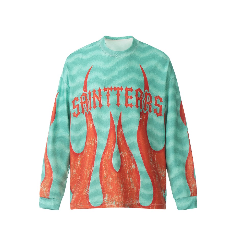 Vintage Winter T-Shirts in Long Sleeves by Saint Michael, Sizes M, L, XL, Picture Colour. - 图片 5