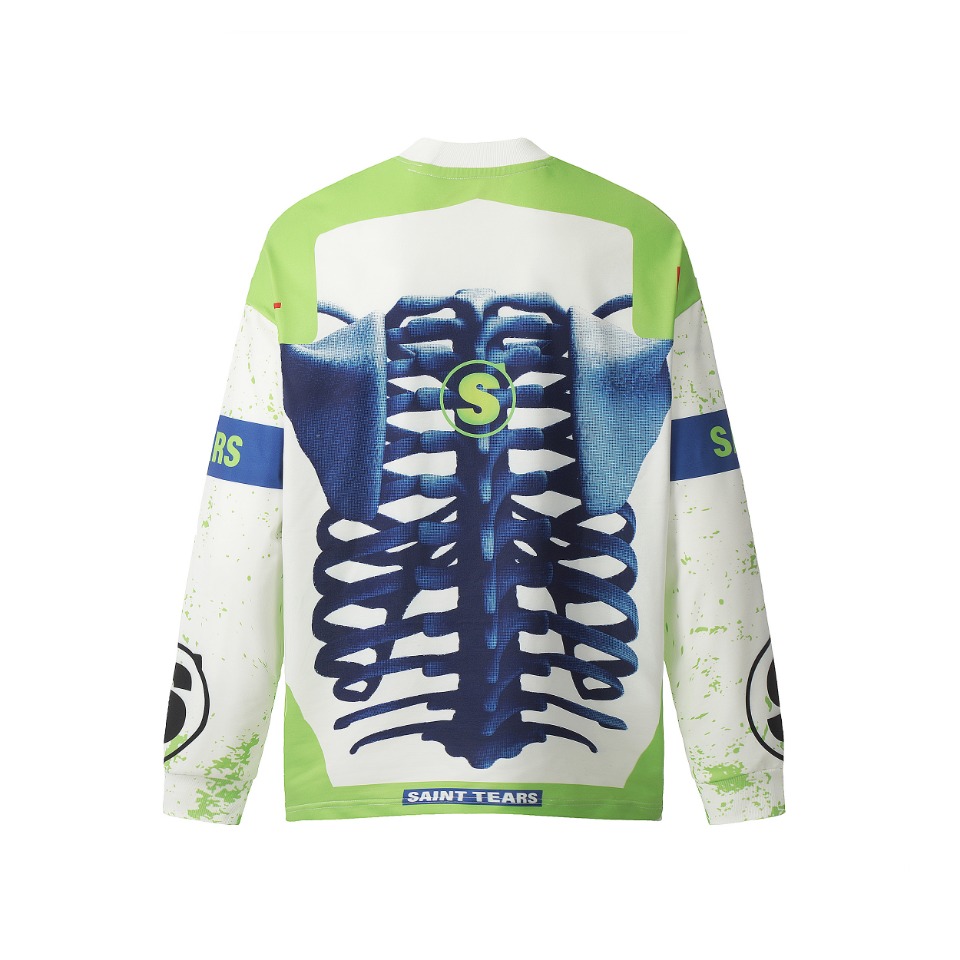 Vintage Winter T-Shirts: Saint Michael Long Sleeve Collection, Sizes M to XL, Picture Colour - 图片 3