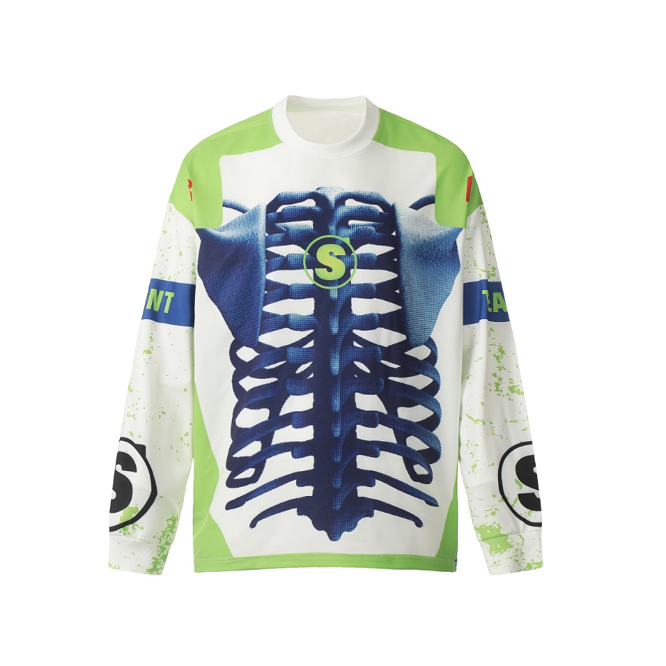Vintage Winter T-Shirts: Saint Michael Long Sleeve Collection, Sizes M to XL, Picture Colour - 图片 2
