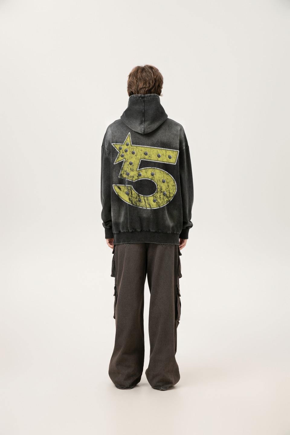 Saint Michael Water Vintage Hoodie: Laundry Black, Sizes M, L, XL - 图片 5