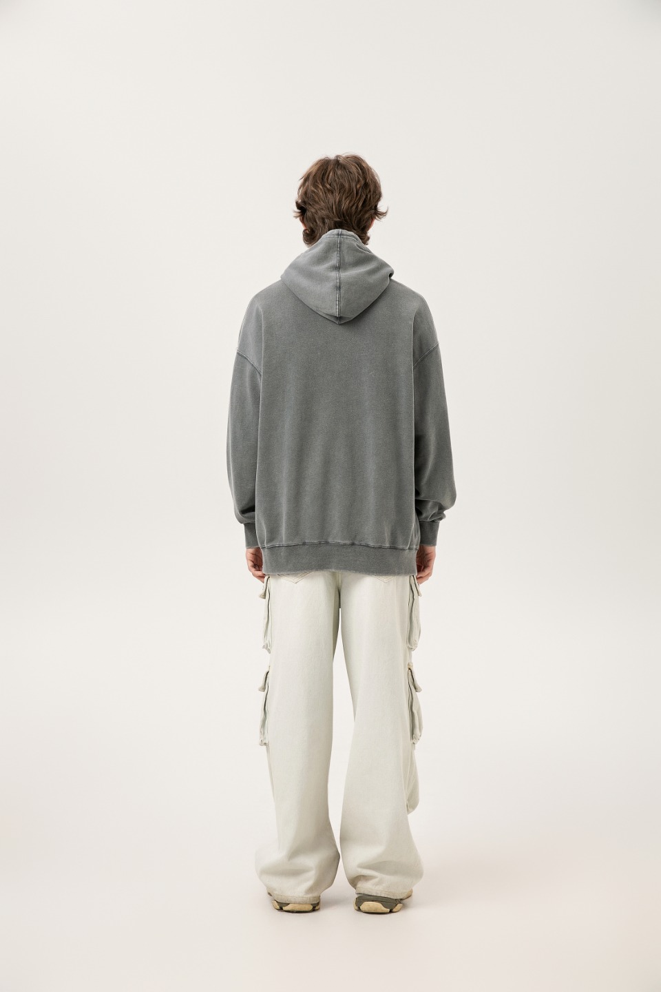 “Saint Michael Water Vintage Hoodie in Ash Wash and Black Wash, 400g” - 图片 7