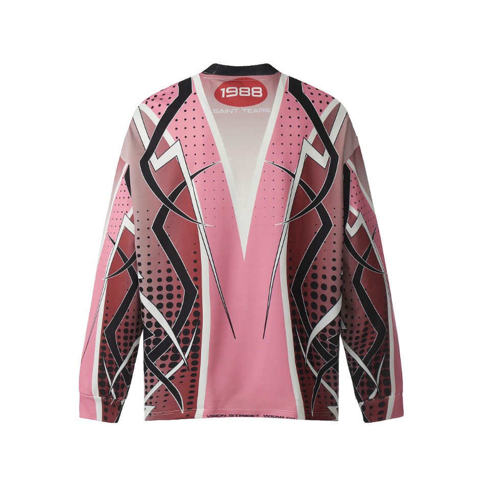 Vintage Winter T-Shirts in Blue and Pink, Saint Michael Collection, Sizes M to XL - 图片 2