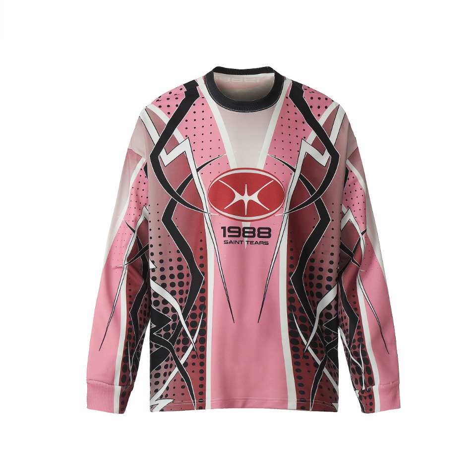 Vintage Winter T-Shirts in Blue and Pink, Saint Michael Collection, Sizes M to XL - 图片 3