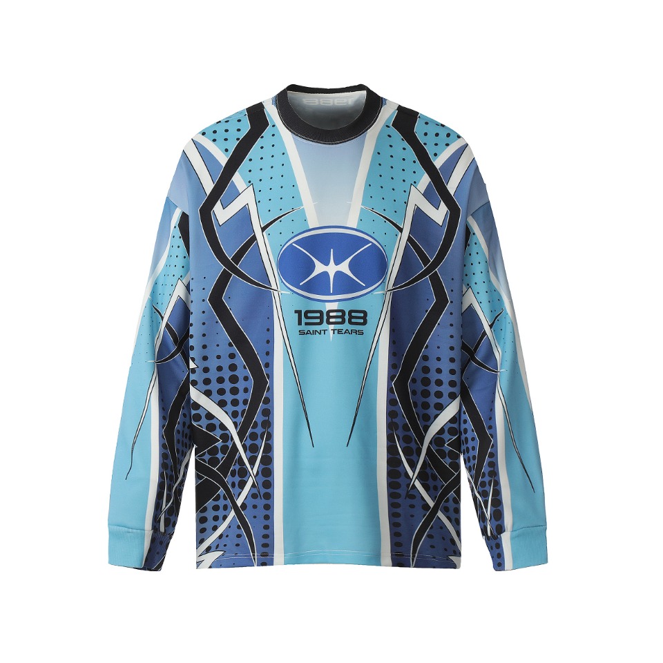 Vintage Winter T-Shirts in Blue and Pink, Saint Michael Collection, Sizes M to XL - 图片 4