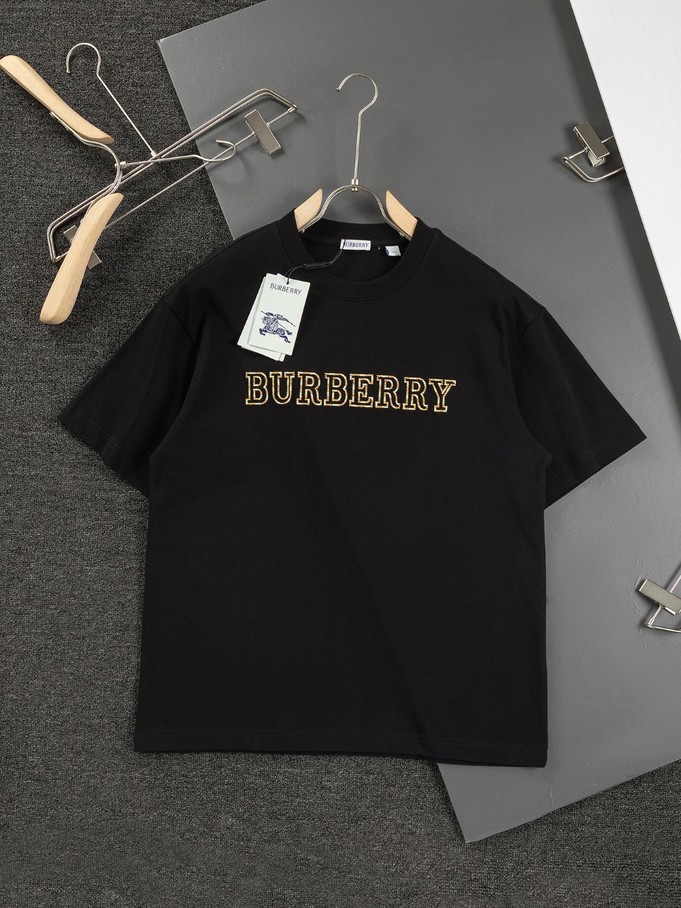 BBR nuevo modelo exclusivo limitado, logo de parche con patrón de alfiler, camiseta de tejido lavado de 320 gramos. Com…