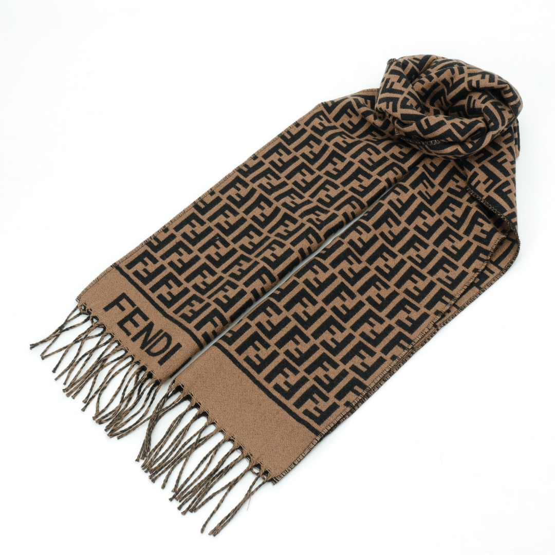 FENDI芬迪FD 老花小FF流苏长围巾-Chinese UA Cheap High Quatity Brand Clothes Bags handbags Sneakers wholesale wholesaler seller from China Factory suppliers Fashion Clothing Shoes best Quality Beautiful Price FENDI芬迪FD 老花小FF流苏长围巾