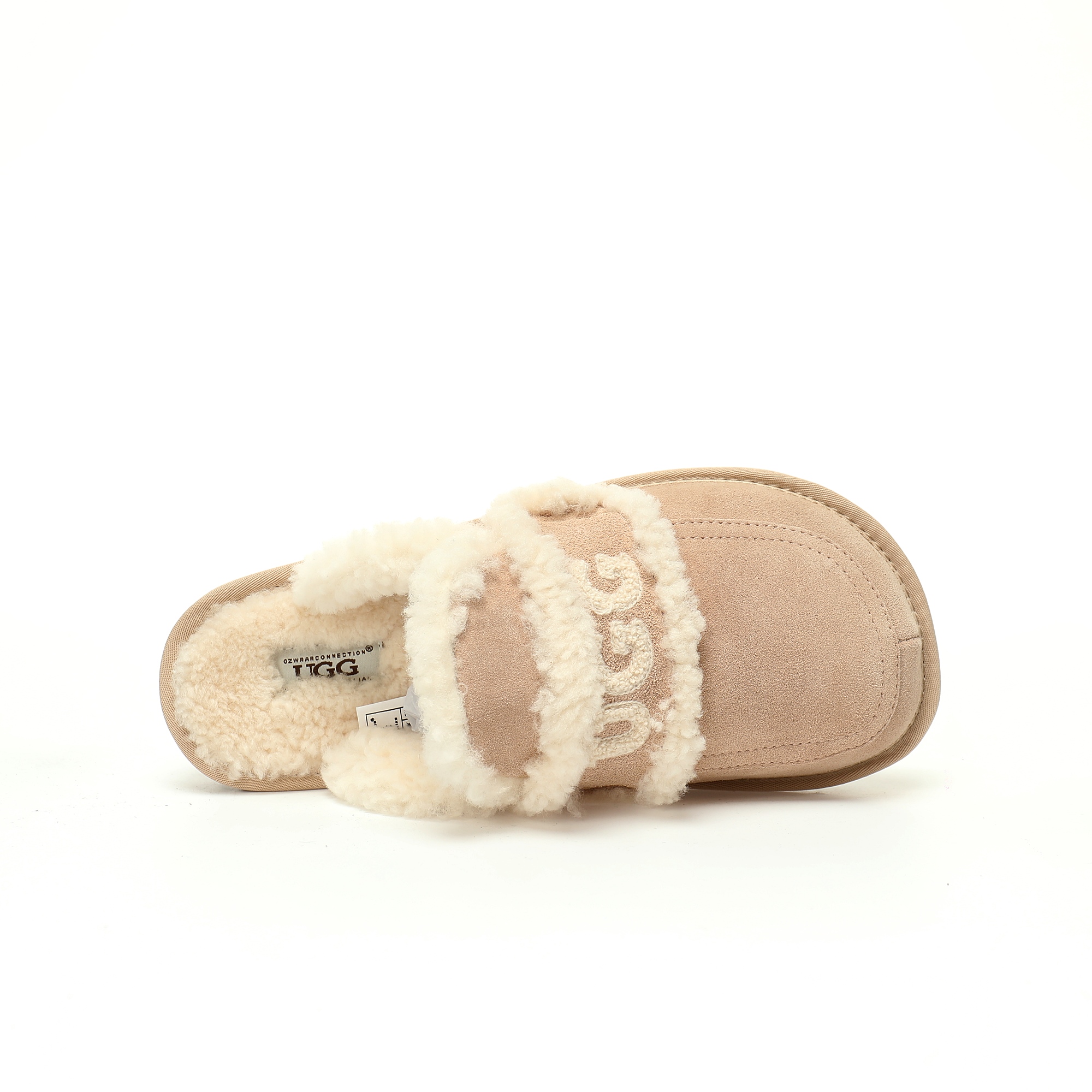 UGG W Classic Coquette Clog Slipper II 科凯特保暖露跟半拖鞋“浅沙灰加绒”OB938/SAND