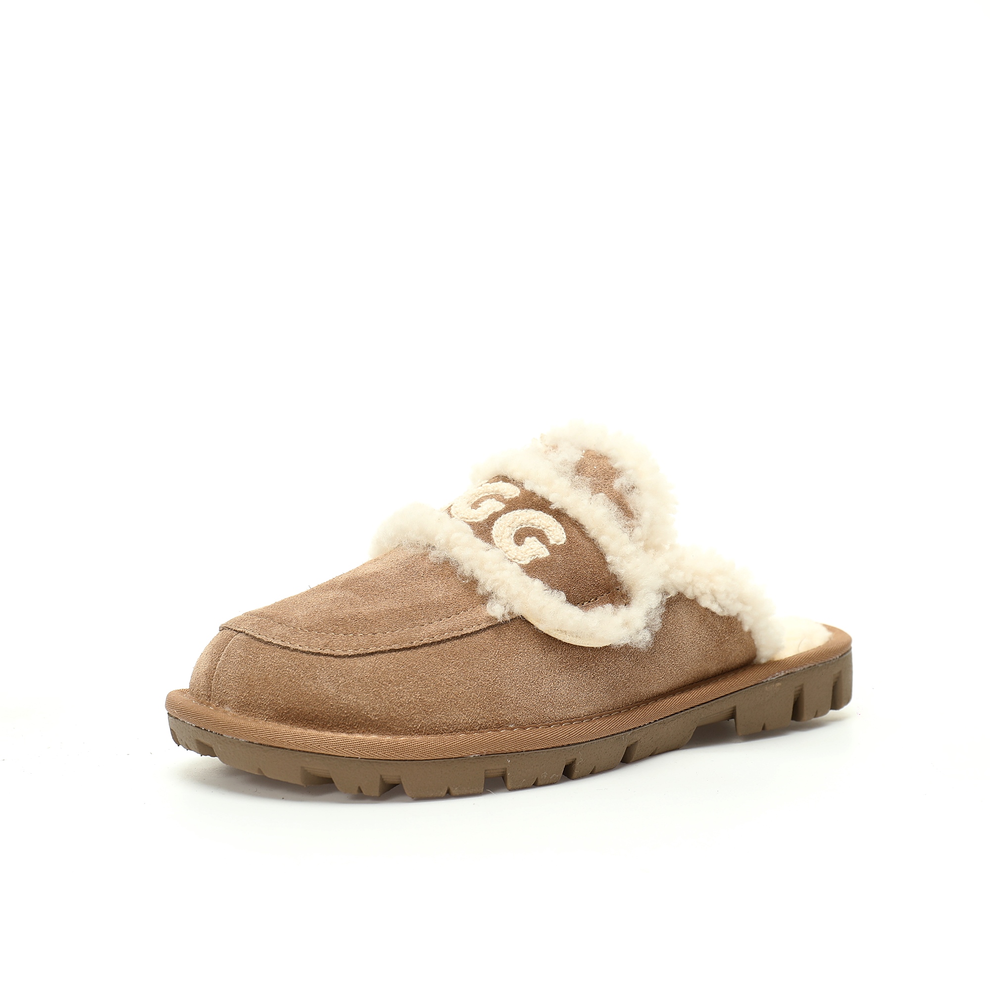 UGG W Classic Coquette Clog Slipper II 科凯特舒适保暖露跟半拖鞋“深卡其加绒”OB938/KHAKI