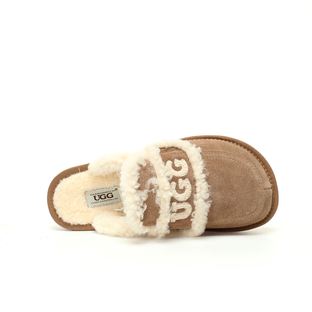 UGG W Classic Coquette Clog Slipper II 科凯特舒适保暖露跟半拖鞋“深卡其加绒”OB938/KHAKI