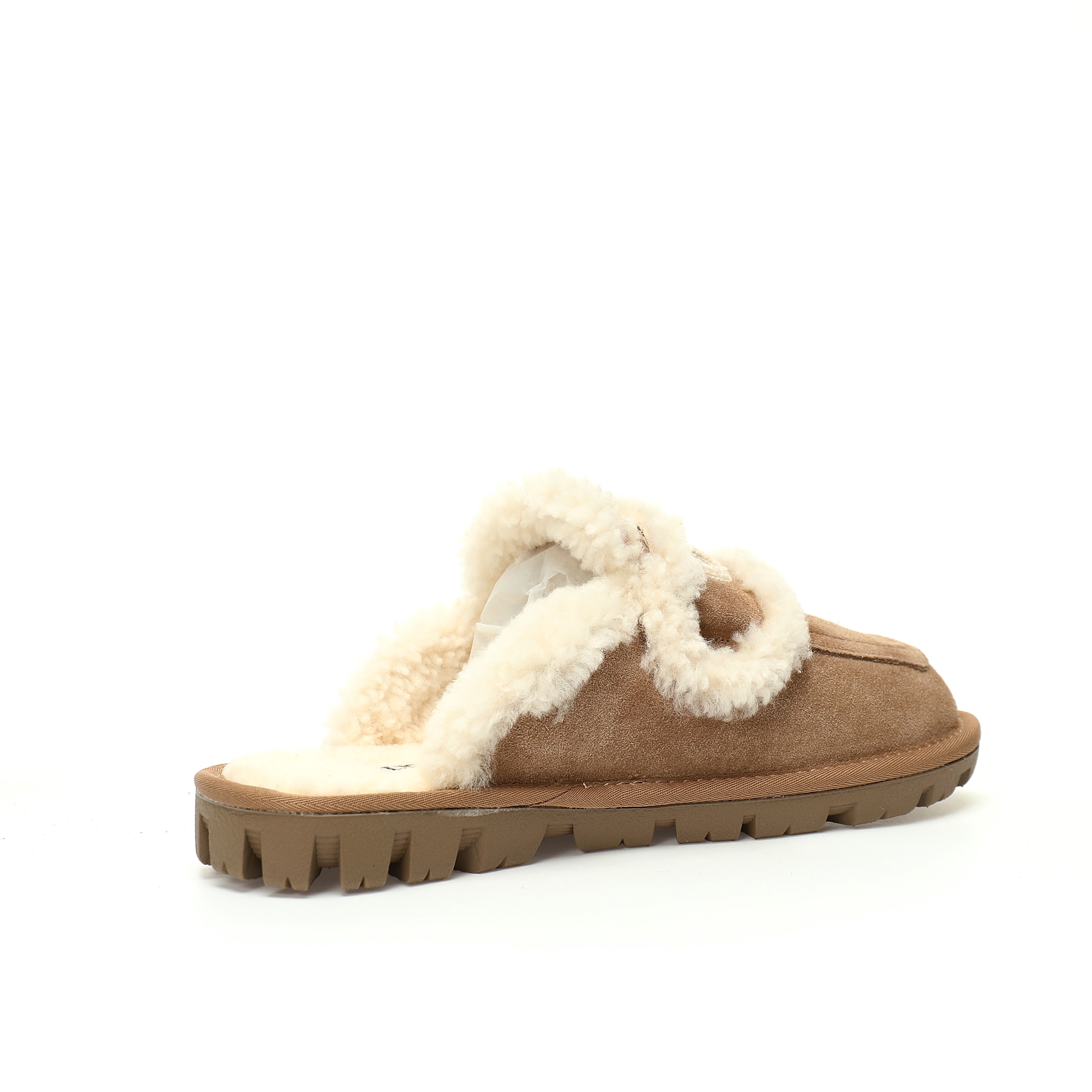 UGG W Classic Coquette Clog Slipper II 科凯特舒适保暖露跟半拖鞋“深卡其加绒”OB938/KHAKI