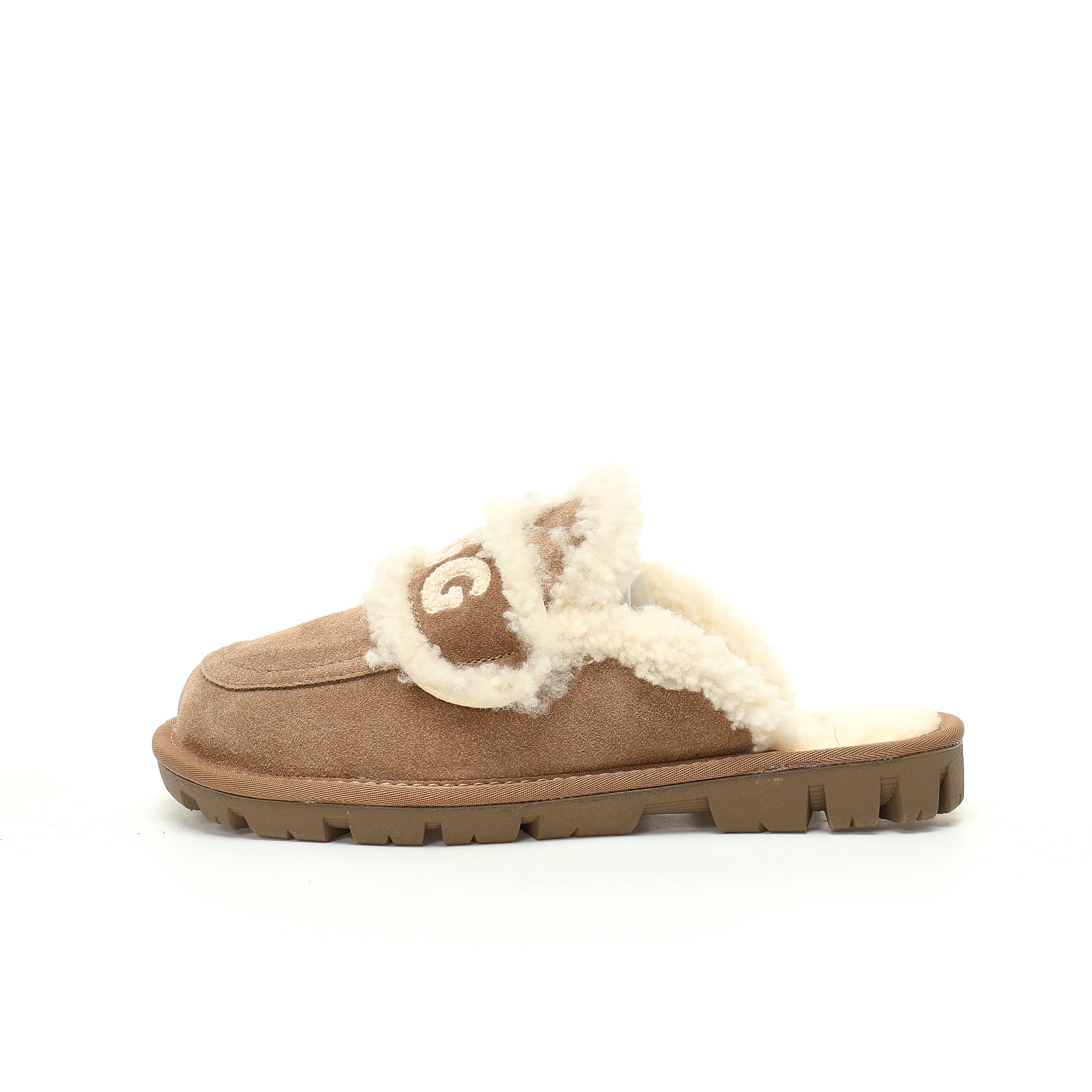 UGG W Classic Coquette Clog Slipper II 科凯特舒适保暖露跟半拖鞋“深卡其加绒”OB938/KHAKI