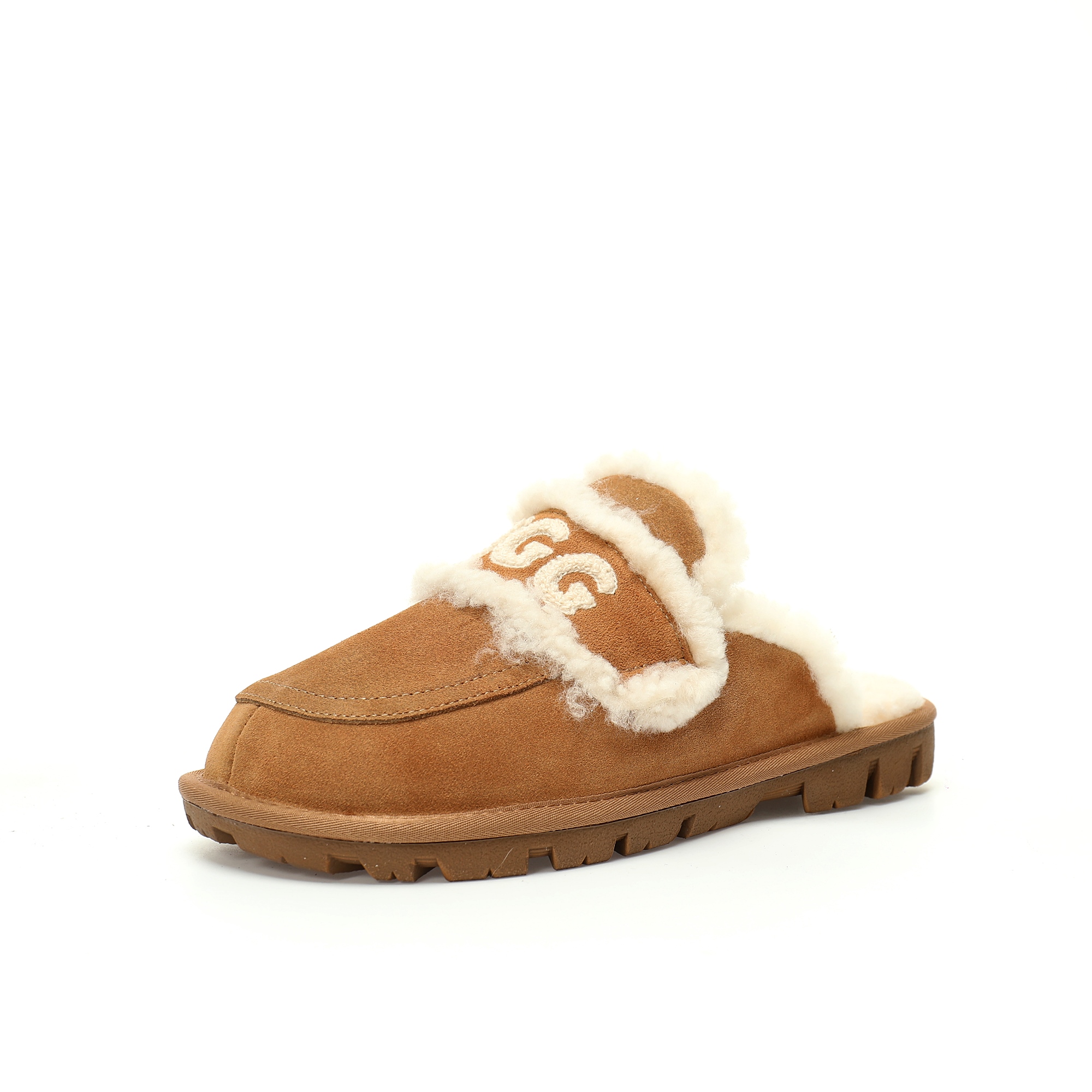 UGG W Classic Coquette Clog Slipper II 科凯特保暖露跟半拖鞋“栗子棕加绒”OB938/CHE