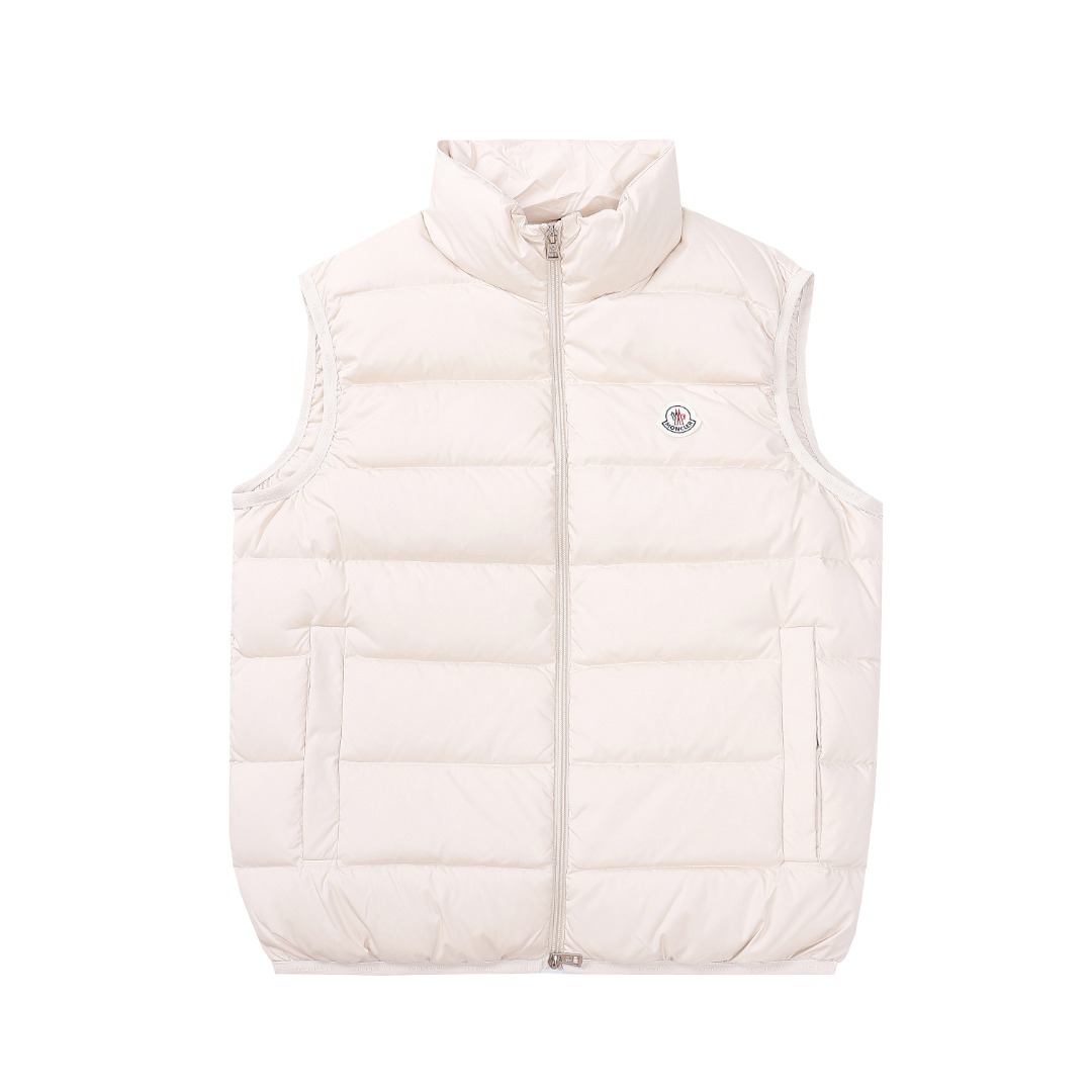 Modelo~~F317 versión de agencia Moncler K77 nuevo chaleco de cuello alto Material: hecho de tela de plumón 90 de alta c…