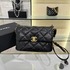 Chanel Classic Flap Bag Crossbody & Shoulder Bags Black Splicing Sheepskin Weave Vintage Chains