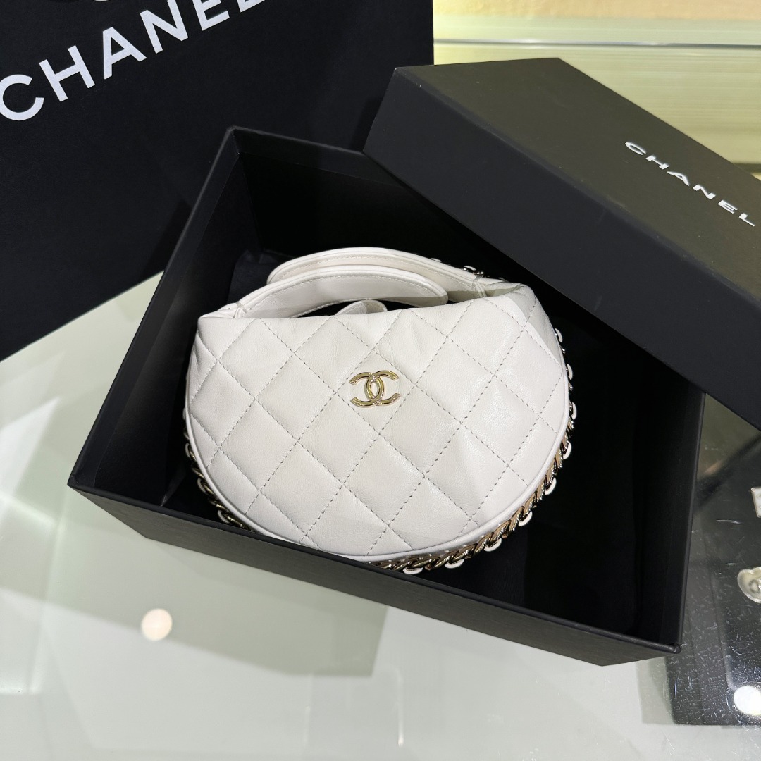 Designer
 Chanel Bags Handbags White Sheepskin