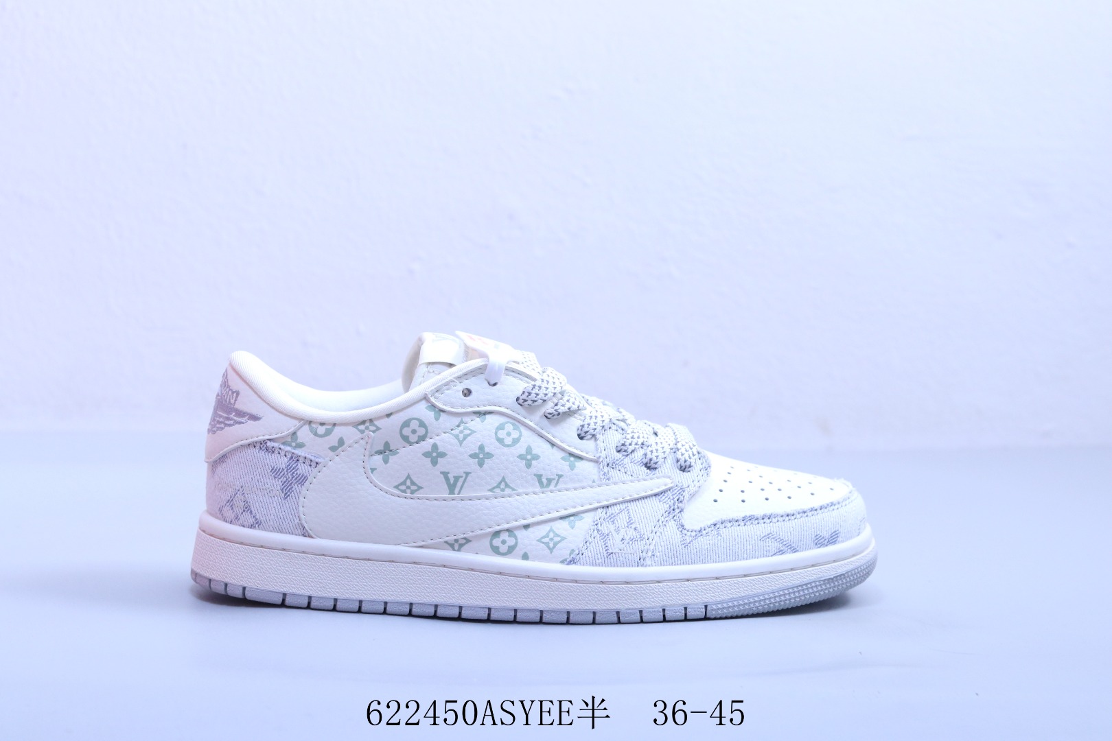 JordanAir Jordan 1 Low AJ1    乔1低帮复古文化休闲运动篮球鞋倒勾 LV  622450ASYEE半  36-45 622450ASYEE半  36-456