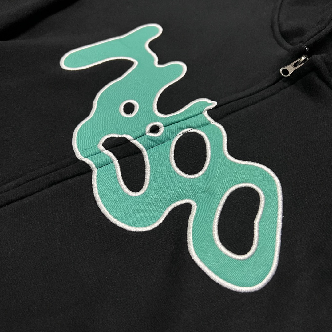 Real Picture of Solar Rolls and Embroidered Coats in Black Wool (PP AD03) - 图片 3