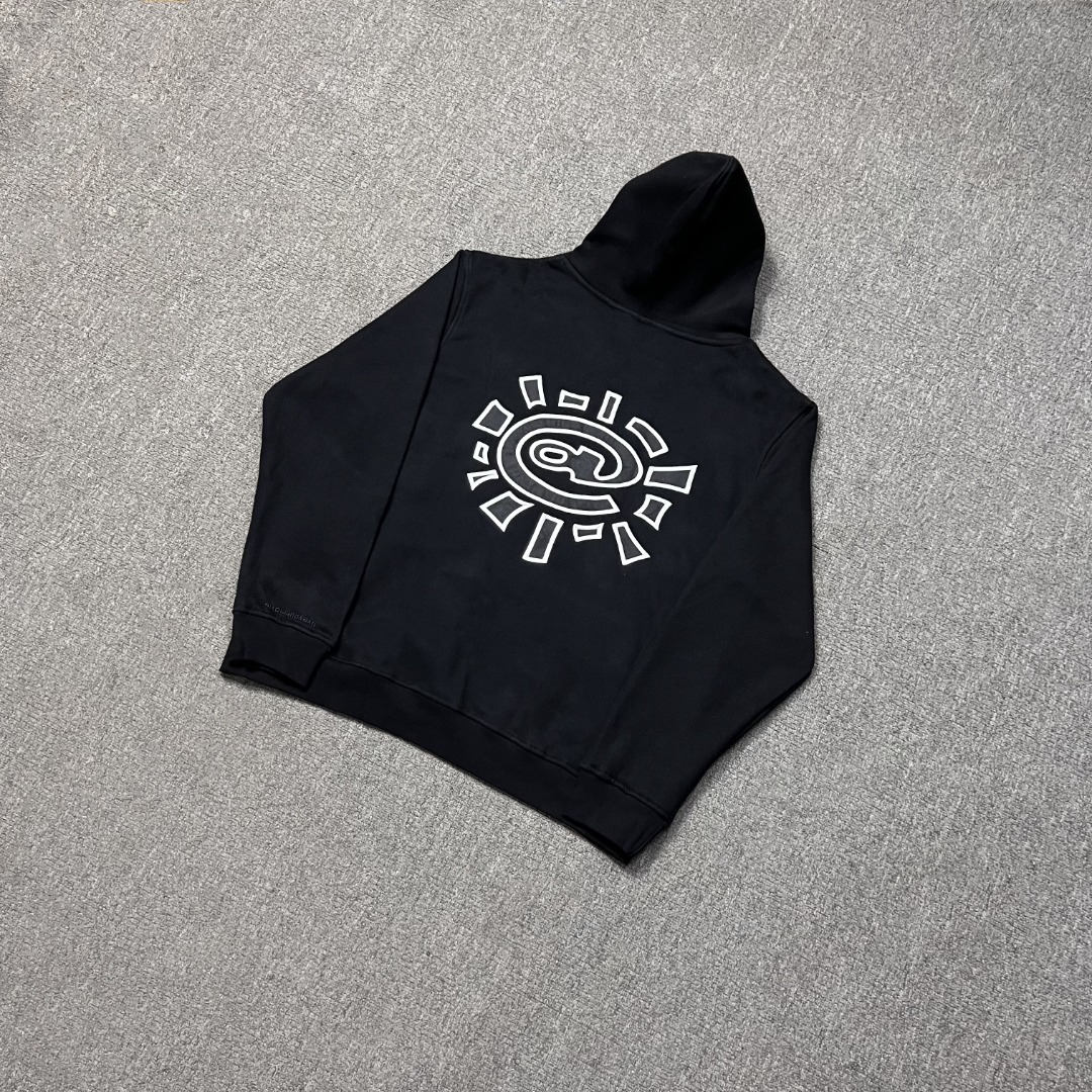 Product Overview: Black Velvet Hooded Carner Jacket in 360g Wool, Sizes S to XL - 图片 2