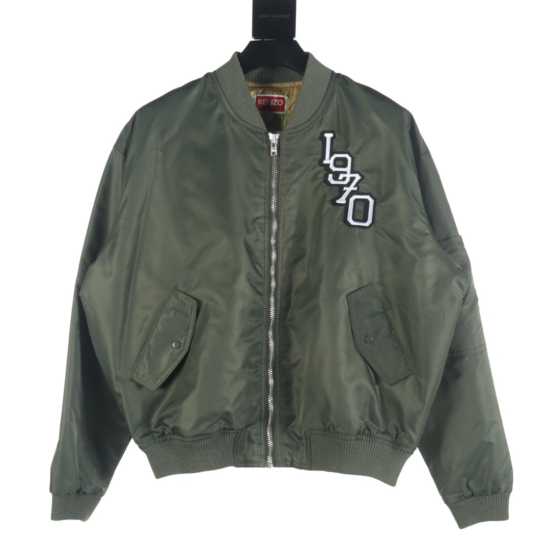 P300 (versión alta) KENZO Takada Kenzo KZ 25FW chaqueta de vuelo con bordado de cabeza de tigre. Original 7499 comprado…