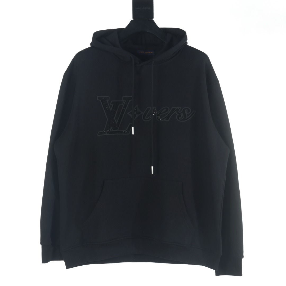 Hot Sale
 Louis Vuitton Clothing Hoodies UK White Printing Unisex Combed Cotton Hooded Top