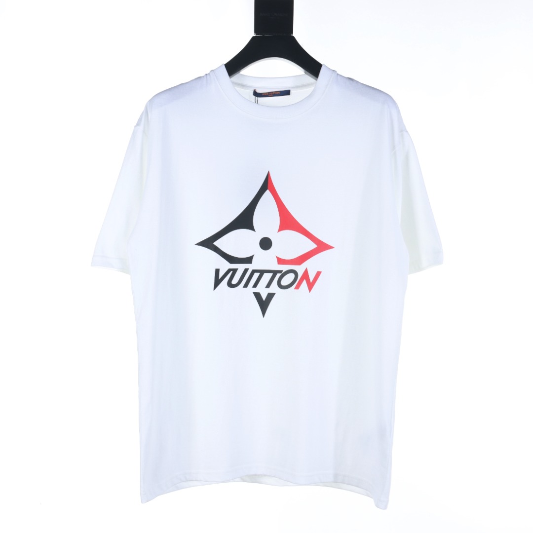 Louis Vuitton Clothing T-Shirt Printing Unisex Cotton Short Sleeve