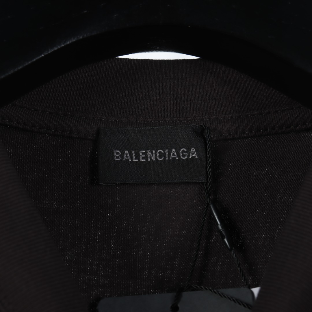 BALENCIAGA/巴黎世家BLCG 四行彩色字母短袖T恤