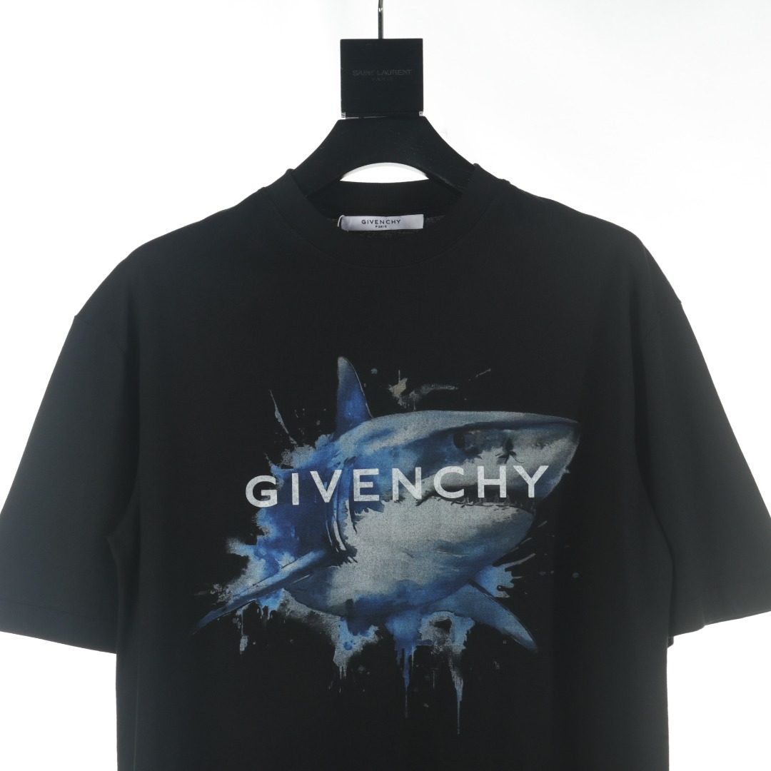 GIVENCHY/纪梵希GVC 鲨鱼字母印花短袖T恤