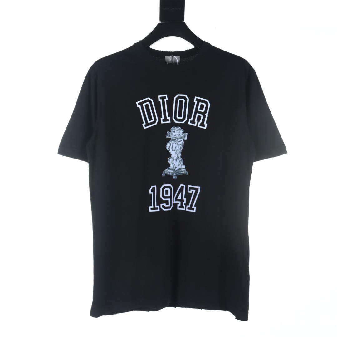 Dior Odzież T-Shirt Bawełna Krótki rękaw