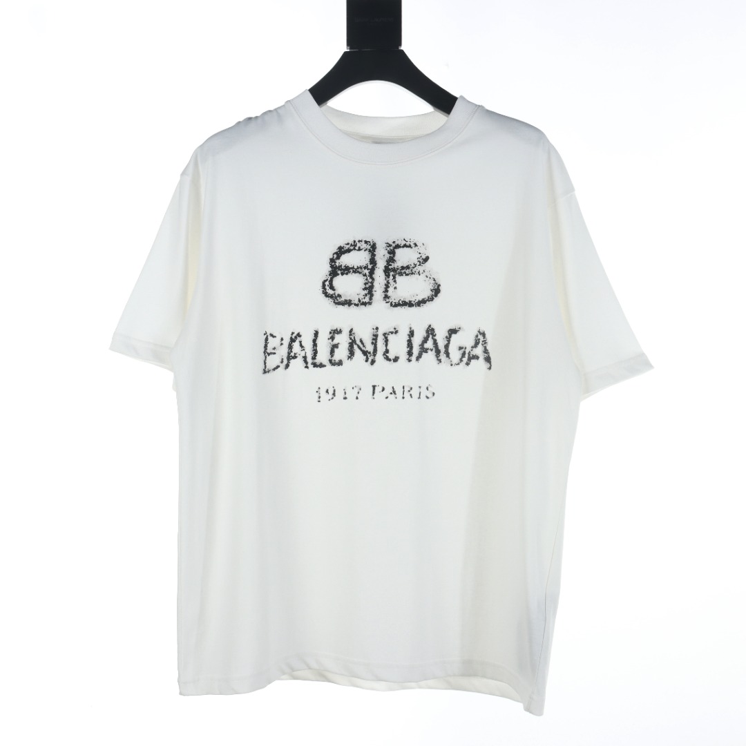 Balenciaga Abbigliamento T-Shirt Doodle Stampa Unisex Collezione Primavera/Estate Maniche corte