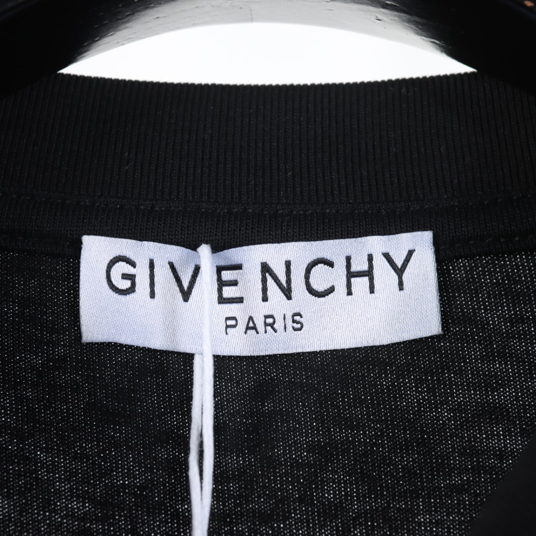 GIVENCHY/纪梵希GVC 胸前反光字母手掌脚丫印花短袖T恤