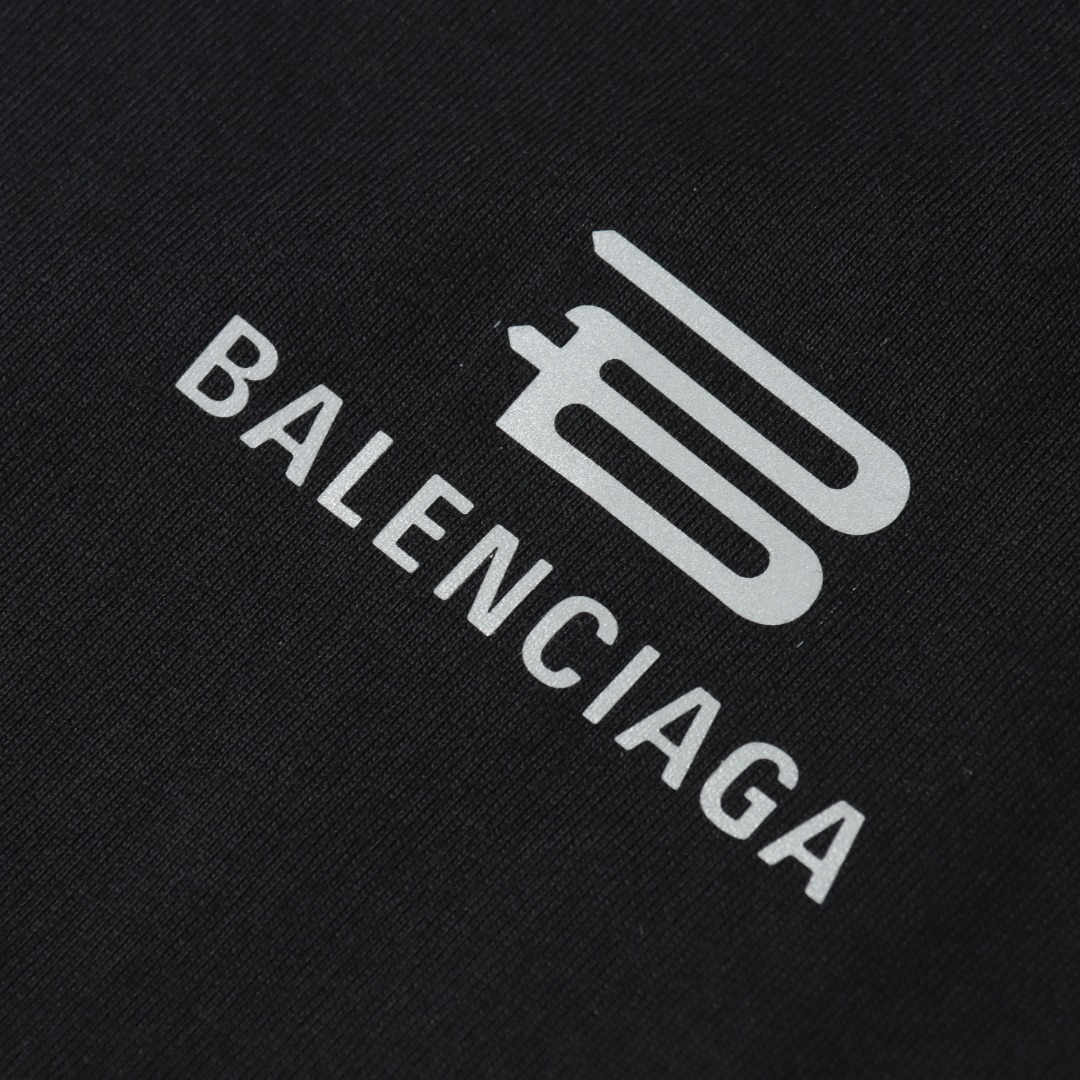 BALENCIAGA/巴黎世家BLCG 3M反光字母短袖T恤