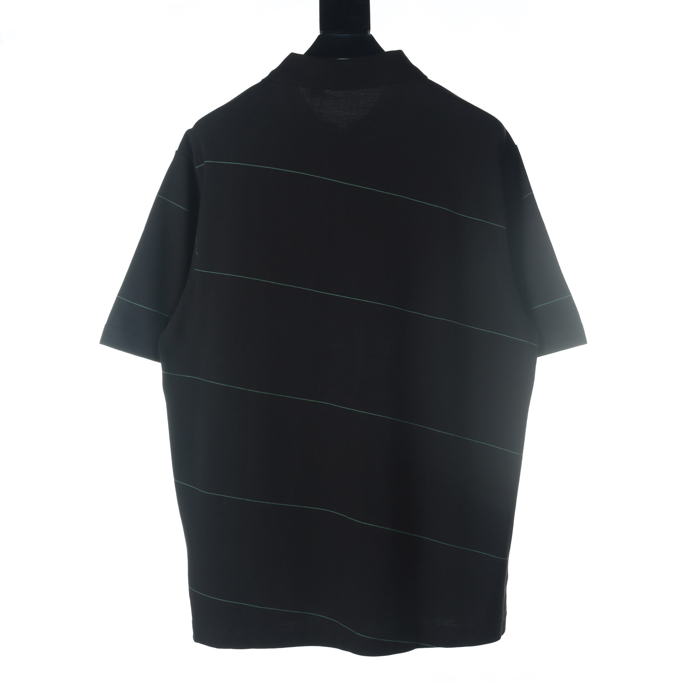 Burberry Burberry巴宝莉BBR 战马绣花半拉链横条短袖POLO衫