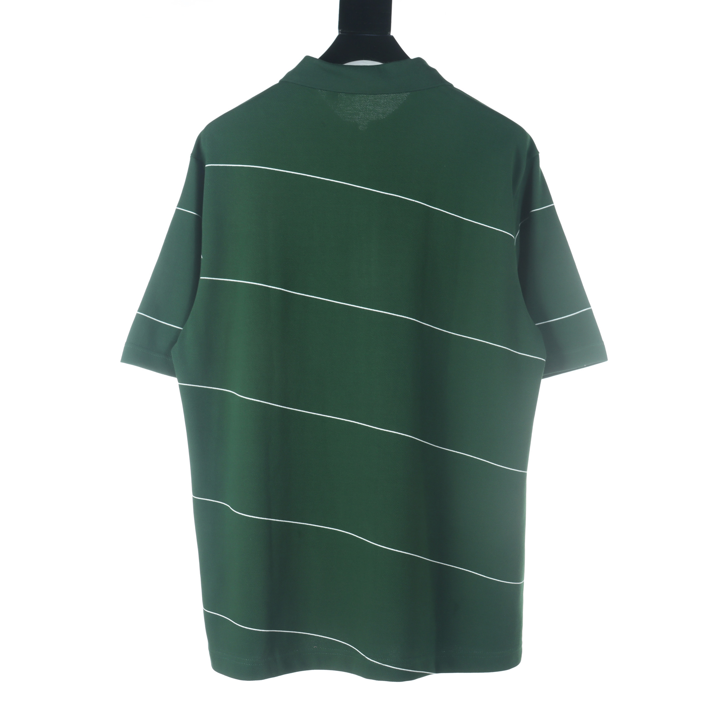 Burberry Burberry巴宝莉BBR 战马绣花半拉链横条短袖POLO衫
