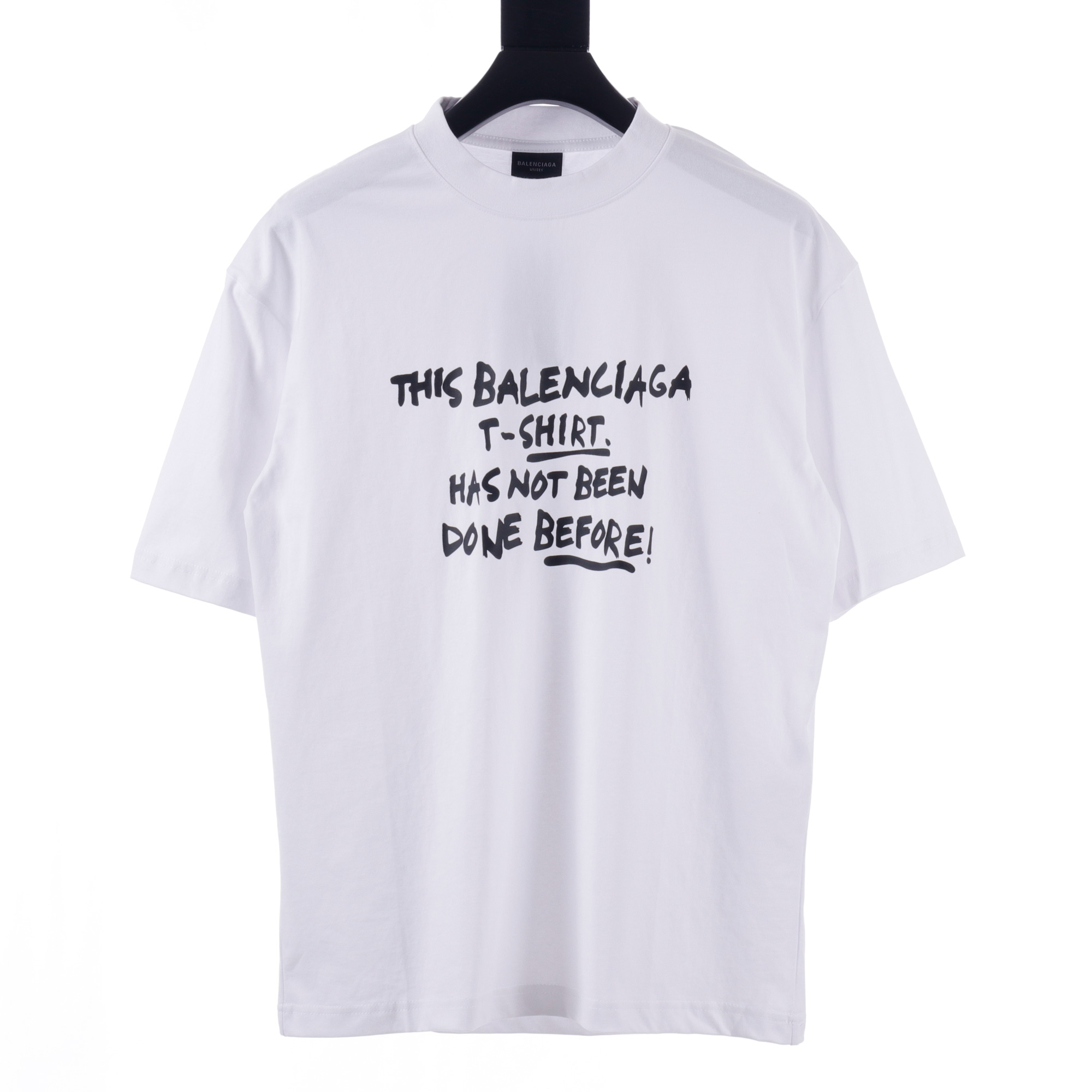 BALENCIAGA/巴黎世家BLCG 手写涂鸦字母印花短袖T恤