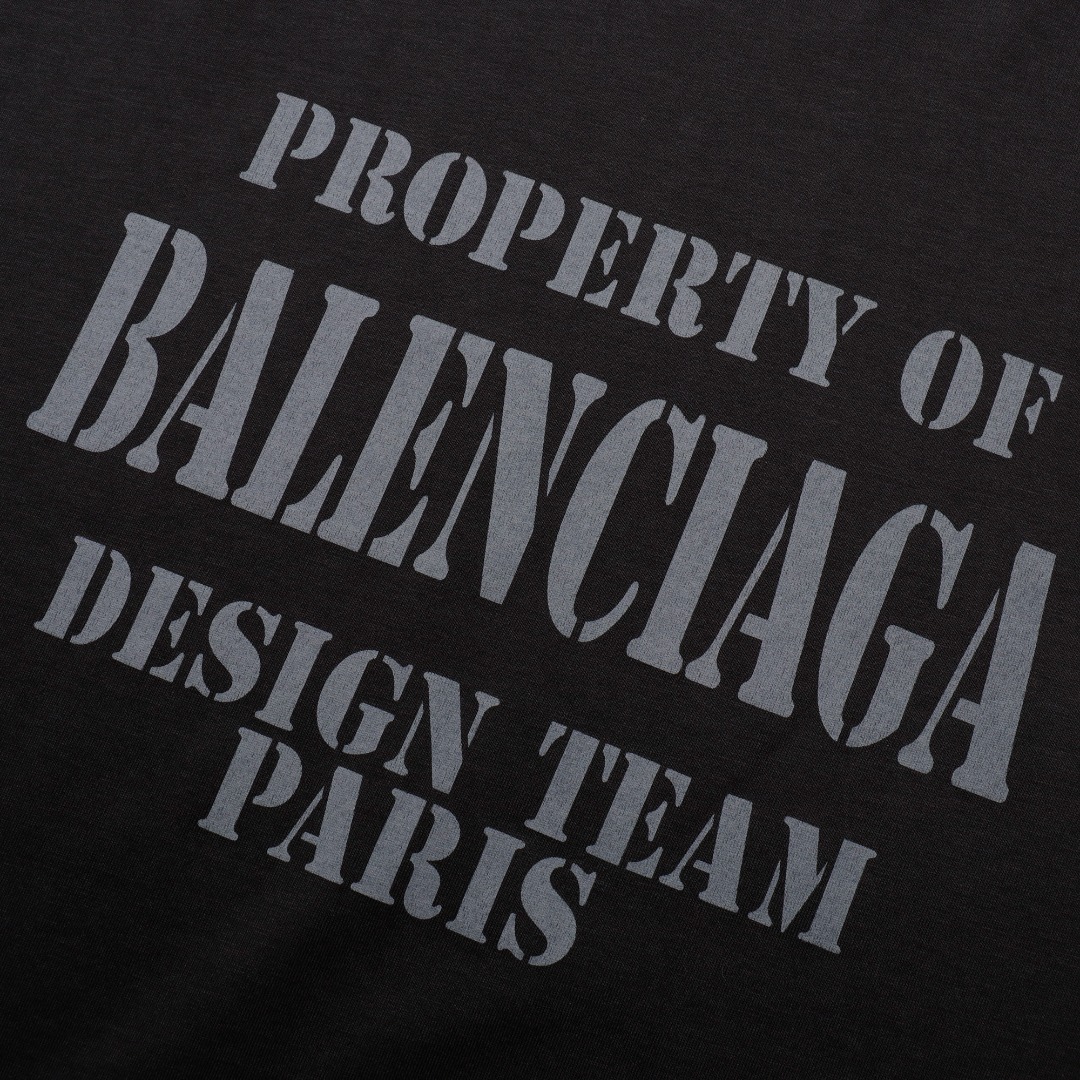 BALENCIAGA/巴黎世家BLCG 超薄凉感多行字母短袖T恤