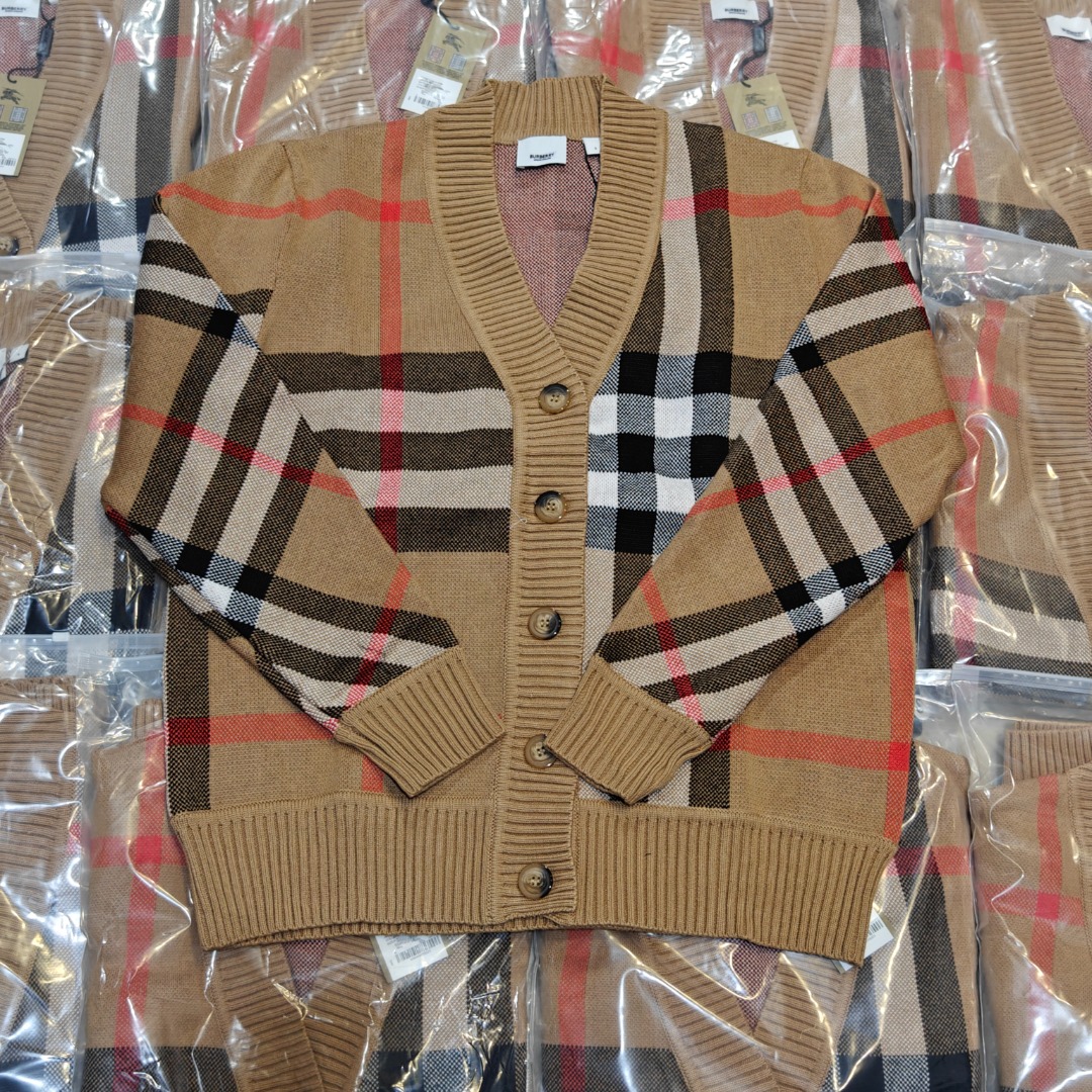 Burberry Roupa Cardigans Tricô Lã