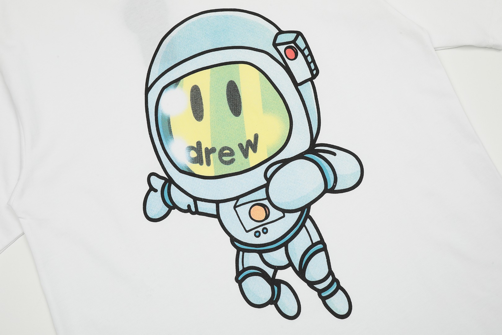 Drew house 笑脸 25ss 太空人涂鸦短袖-Chinese UA Cheap High Quatity Brand Clothes Bags handbags Sneakers wholesale wholesaler seller from China Factory suppliers Fashion Clothing Shoes best Quality Beautiful Price Drew house 笑脸 25ss 太空人涂鸦短袖